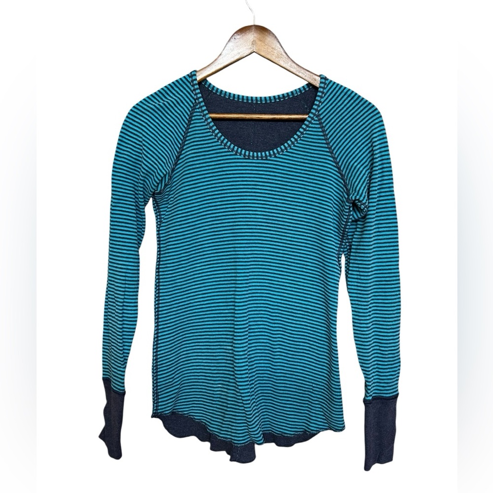 Lululemon Open Your Heart Reversible To[ Ink Stripe Inkwell Size S